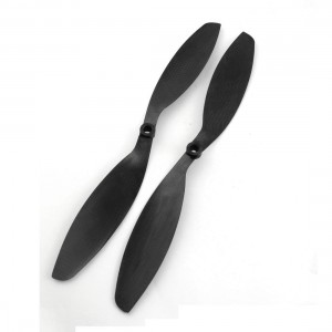 Pair 1238 12x3.8 Black 2-Blade Carbon Fiber CW/CCW Propeller for RC Multicopter