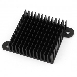 Black Aluminum Heat Sink 35x35x10mm for Computer North South Bridge Chipset