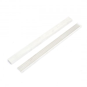 2 x Silver Tone Aluminum Heat Sink Heatsink 150mm x 11mm x 5mm