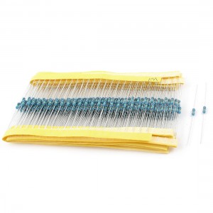 300 Pcs Axial Lead 1/4W 1% Tolerance 1M Ohm Flameproof Metal Film Resistor