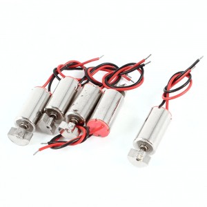 5 Pcs DC 1.5-6V 50000RPM Coreless Mini Vibration Motor 6x14mm for Toys DIY