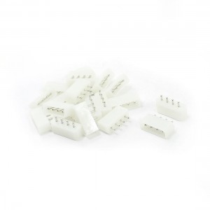 White Plastic Shell 5.08mm 250V 5A 4 Pin Power Plug Module 20pcs