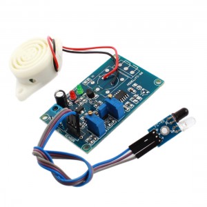 DC24V 20S Infrared Reflection Sensor Alarm Buzzer Time Delay Module Green
