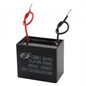 CBB61 20uF AC 450V Polypropylene Film Motor Run Capacitor for Washer