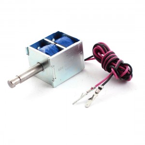 DC12V 2A 10mm Stroke 1000g Force Open Frame Pull Solenoid Electromagnet
