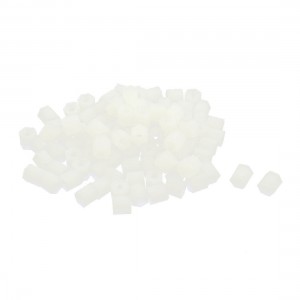 100Pcs 6 x 5.5mm Insulation Hex Nut Threaded Spacer Support M3 Thread