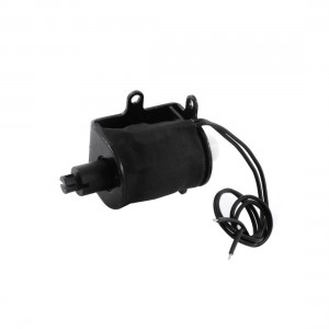 AC 220V 10mm Stroke 0.3Kg Force Open Frame Pull Type Solenoid Electromagnet