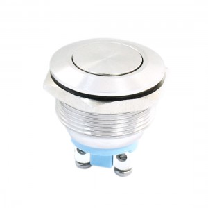 MP22S/F10 Momentary SPST 22mm Panel Cutout Stainless Steel Push Button Switch