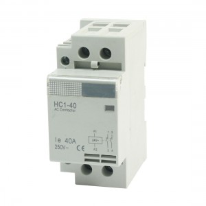 HC1-40 2Pole 35mm DIN Rail Mount Electric AC Contactor 24V Coil 40A