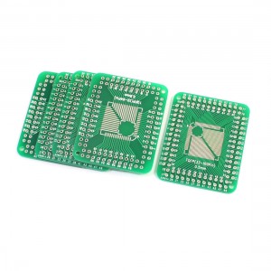 5 Pcs 32-100Pin TQFP to 32-64Pin FQFP Double Sides Adapter PCB Plate