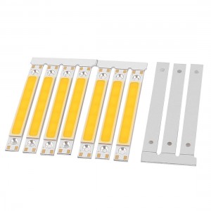 6W DC9-11V 300mA 80-90LM/W Warm White LED Light COB Lamp Bead Chip 10pcs