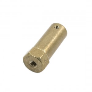 6mm Flexible DC Motor Hex Coupling Coupler Copper for RC Model Wheels