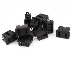 10 x US Plug AC 125V 15A Female Plug Power Socket Connector Black