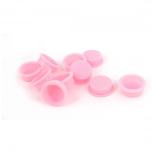 10 Pcs Silicone Waterproof Cover Guard Protector Pink for 13mm Dia Head Switch