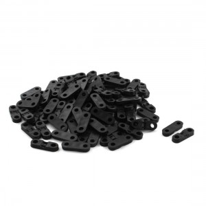 100 x Black Plastic Cable Clamp Wire Tie Mount Screws Fixed Base 1mm