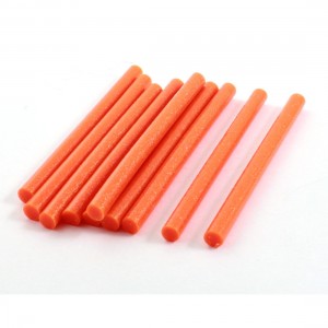10Pcs 7mm x 100mm Orange Glitter Glue Adhesive Sticks for Electric Hot Melt Gun