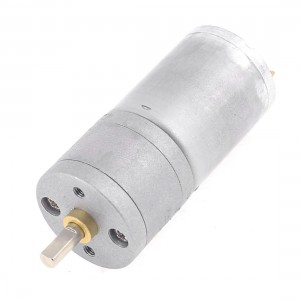 300RPM 4mm Shaft Dia Speed Reducing Electric Gearbox Geared Motor 12VDC