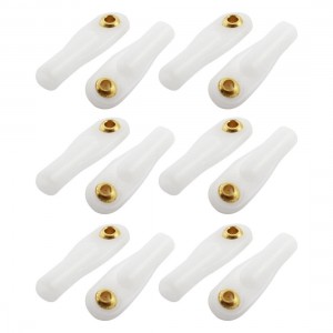 12Pcs 2X26X1.8mm Rod End Metal Ball Head Buckle Joints White for RC Climbing Car