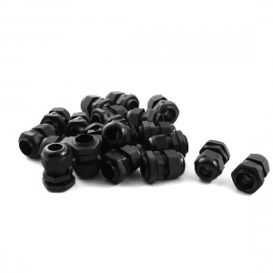 Nylon Waterproof Cord Grip 5-10mm Dia Cable Glands Connector PG11 20Pcs