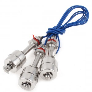 3 Pcs ZS7510 75mm Length Stainless Steel Water Level Float Sensor Switch