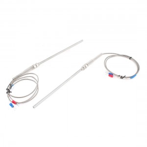 2 Pcs 150mmx5mm Probe K Type Thermocouple Temperature Measurement Sensor 3.3Feet