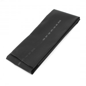 Black 70mm Diameter 2:1 Polyolefin Tube Sleeving Heat Shrink Tubing 1M 3.3Ft