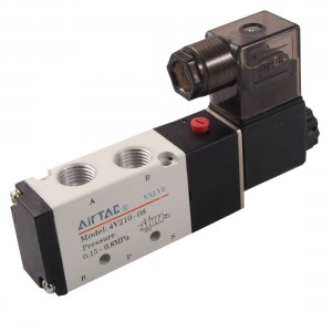 DC 12V 3W 2 Position 5 Way Magnetic Solenoid Valve 4V210 08 Knyby