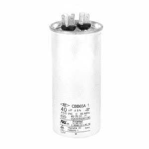 AC 450V 40uF Cylinder Air Conditioner Motor Working Capacitor CBB65A-1