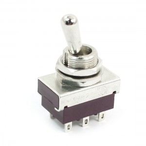 DPST Latching 2 Position 6 Pin Terminals Mini Toggle Switch AC 250V 5A