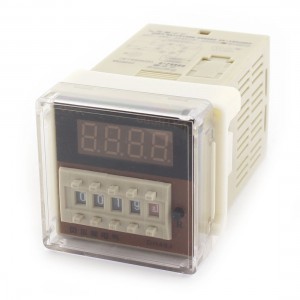 AC 220V 8 Pins 0.1s-9999min Time Delay Plastic Panel Timer Relay