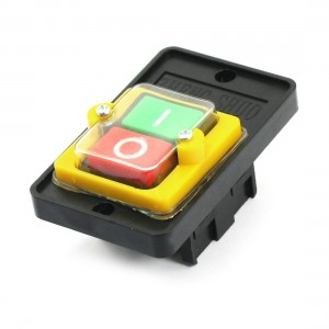 AC 220V 380V 10A ON/OFF 3 Phase Self-Locking Waterproof Power Push Button Switch