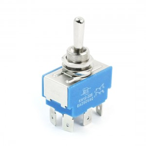AC250V 6A DPDT 3 Positions ON/OFF/ON 6 Pins Terminal Toggle Switch