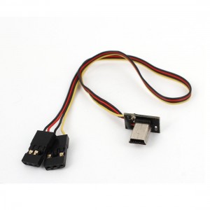 Mini USB to Dual AV 5.8G Transmitter FPV Video Output Cable for Gopro Hero