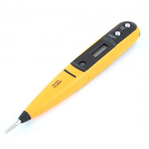 12-220V Slotted Screwdriver Digital AC DC Voltage Tester Pen Sensor Yellow