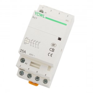 WCT-25A 4-Pole Household Electric Power AC Contactor Block Uc 230V/240V 25A