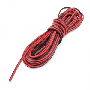 10Meters 33Ft Electrical Power Cable Wire Black Red