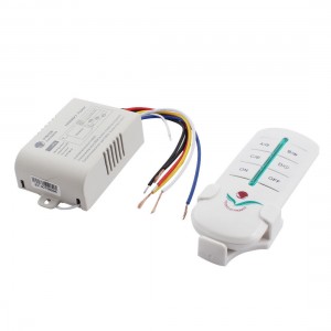 AC200-240V 6CH On/Off Light Control Wireless Remote Wall Switch w Bracket