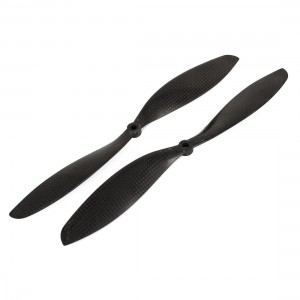 2 Pairs 1147 11x4.7 CCW Black Carbon Fiber RC Airplane Propeller Props
