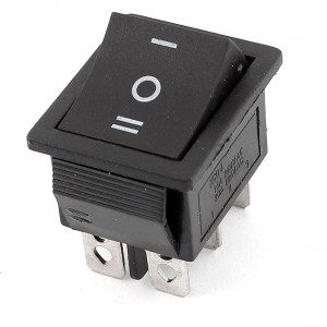 On/Off/On Snap-In Panel Mount DPDT Latch Rocker Switch AC 250V/15A 125V/20A