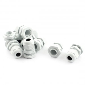 Nylon Waterproof Cord Grip 4-8mm Dia Cable Glands Connector PG9 10Pcs