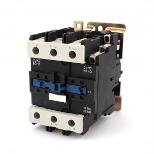 CJX2-8011 220V Coil 75mm DIN Rail Mounted 3-Pole Electric AC Contactor