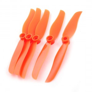 5Pcs EP-6035 6" Rotating Dia 3.5" Pitch Orange Propeller for RC Helicopter