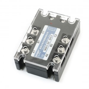 DC/AC 3-32V 380V 10A 6 Screw Terminal 3-Phase Clear Cover Solid State Relay
