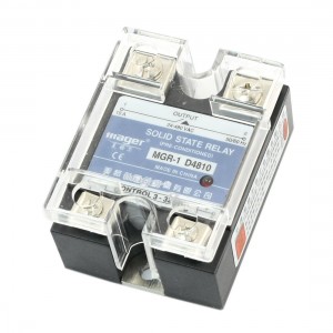 DC-AC 3-32V 24-480V 10A Clear Cover One Phase Normal Open Solid State Relay