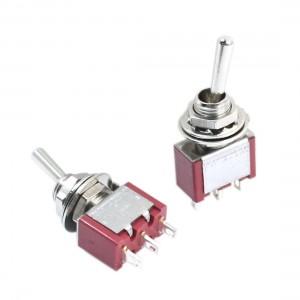 2Pcs AC 250V/2A 120V/5A Momentary SPDT 2 Positions Toggle Switches