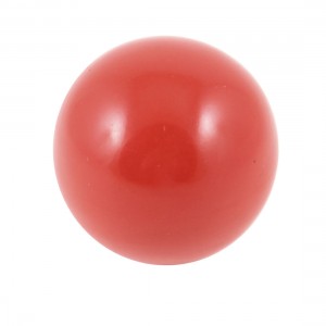 10mm Dia Threaded Red Plastic Round Ball Knob Handle for Machine Tool