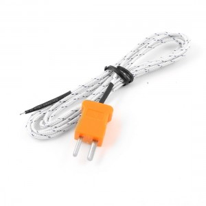 K Type Male Plug -50-204C Thermocouple Probe Sensor for Digital Thermometer
