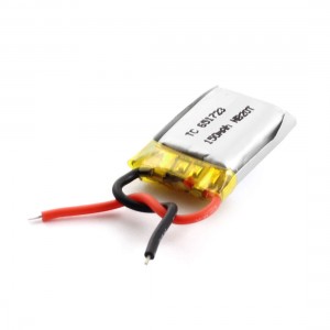 3.7V 150mAh 15C 2-Wired Rechargeable 1S Li-po Battery for MP3 MP4