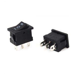 2 Pcs AC 250V/6A 125V/10A 3 Pin SPDT on/off/on Rectangle Boat Rocker Switches