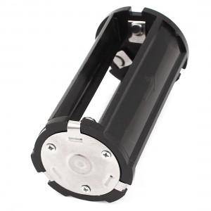Black Battery Holder Case 3 x 3.7V 18650 Batteries for Flashlight Torch